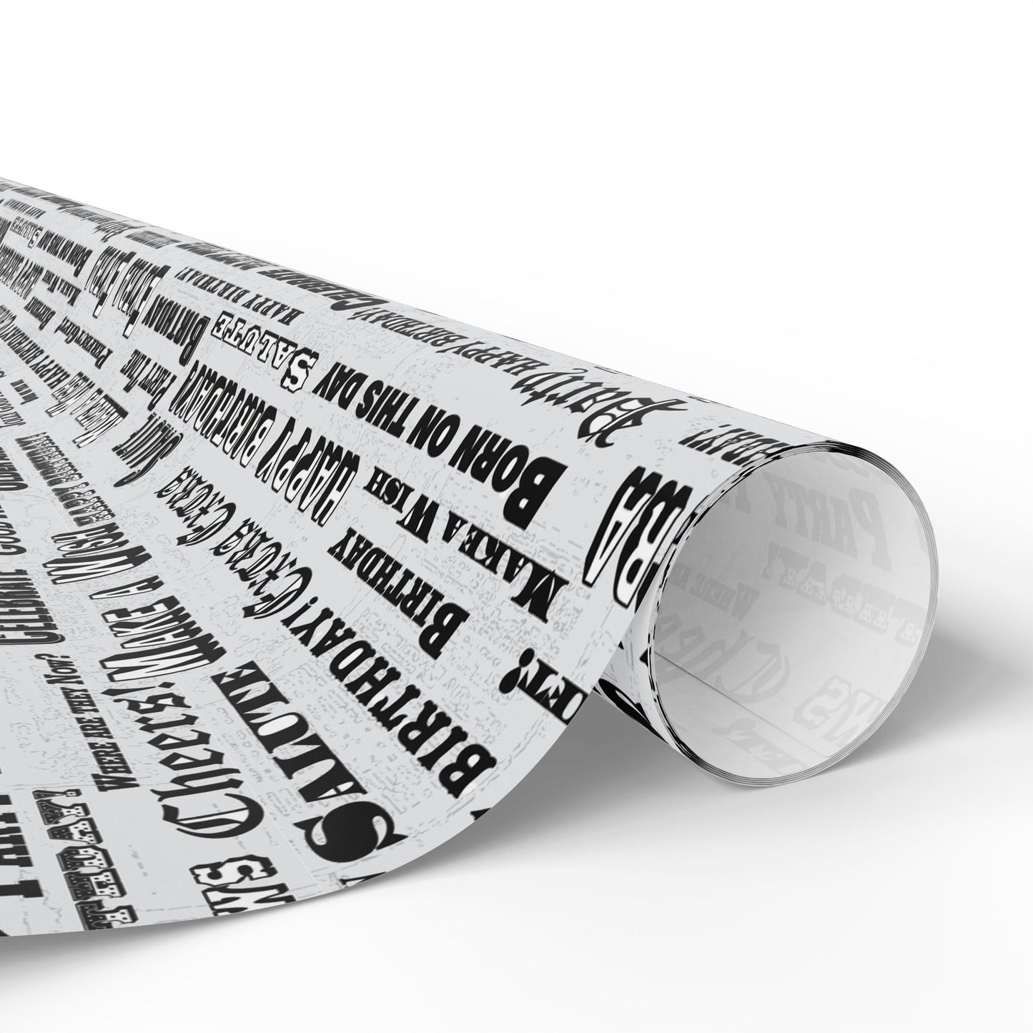 Birthday Headlines Wrapping Paper
