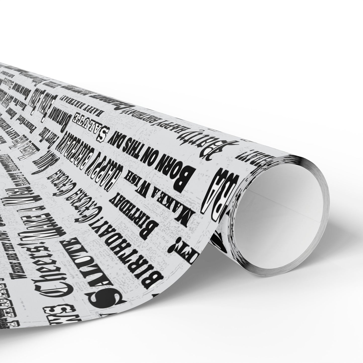 Birthday Headlines Wrapping Paper