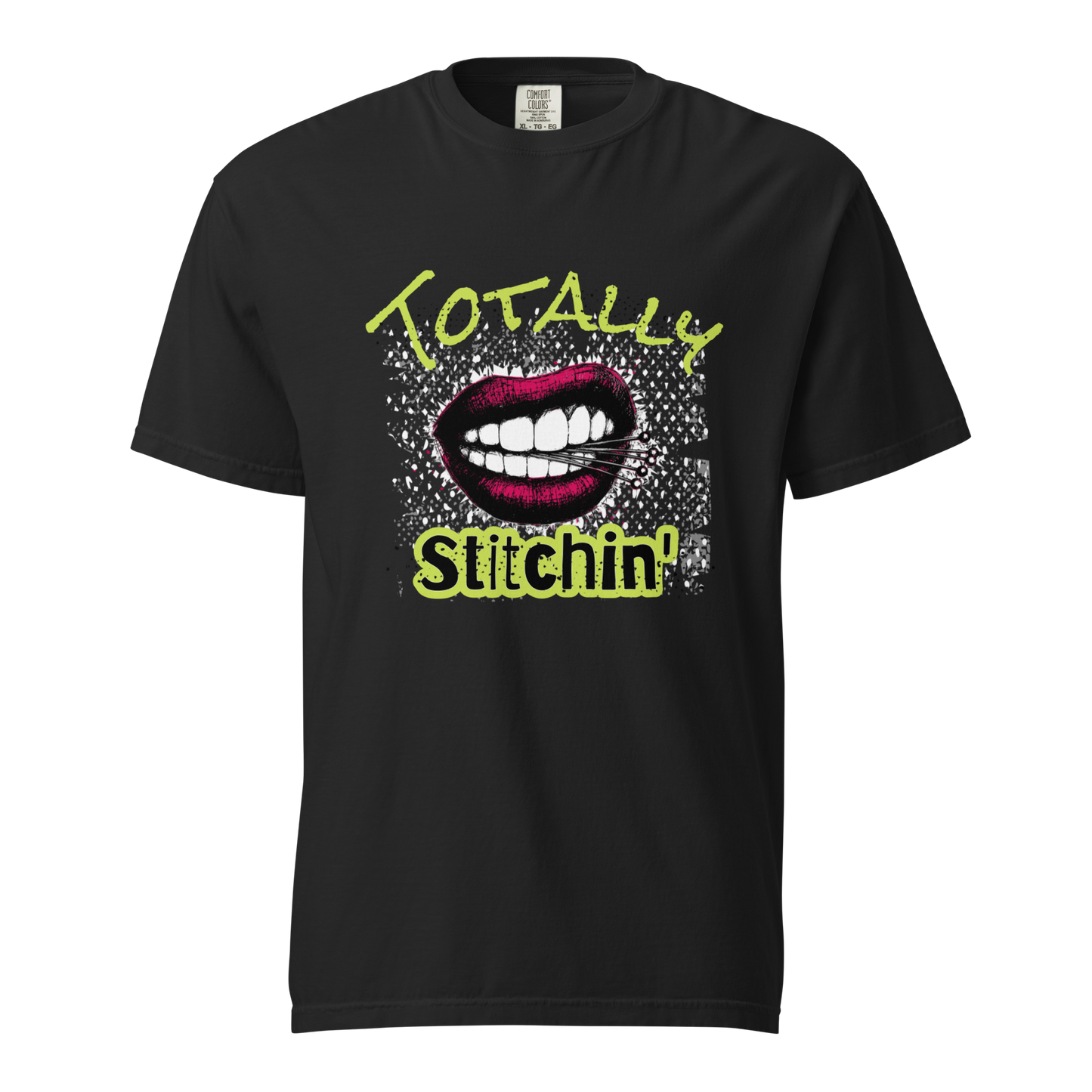 Totally stitchin lips T