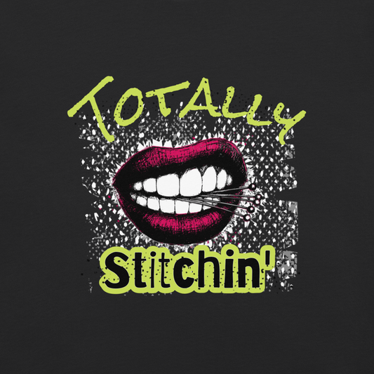 Totally stitchin lips T